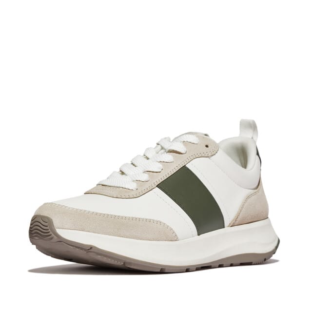 FitFlop F-Mode Flow Sneaker - Leather WIT - Maat 44