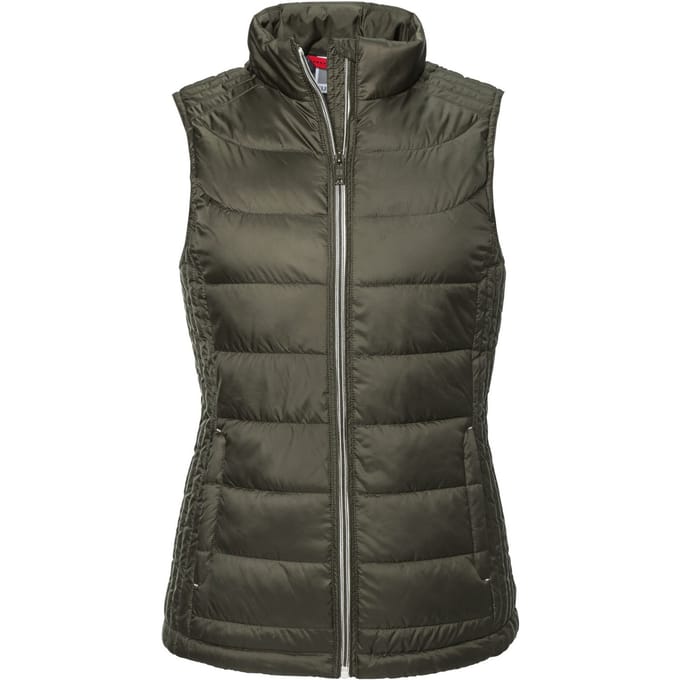 Russell Dames/dames Nano Body Warmer (Donkere Olijf)