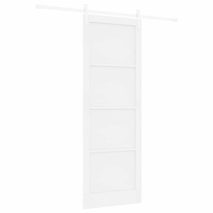 vidaXL - Schuifdeur - ORKDAL - 83 - x - 232 - cm - Massief - grenenhout - Wit
