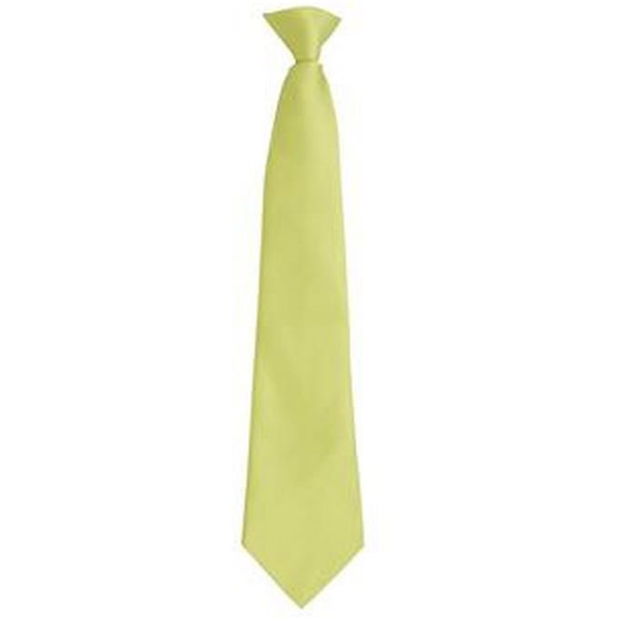 Premier Herenmode "Kleuren" Work Clip On Tie (Kalk)