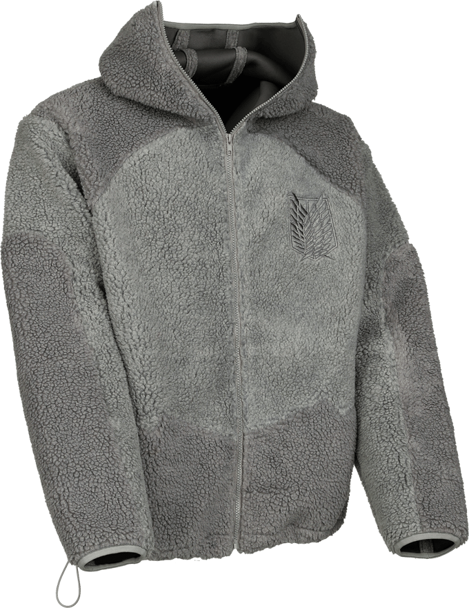 Attack On Titan - Anime Tussenseizoensjas - Wall Titan - S tot 3XL - voor Mannen - grijs