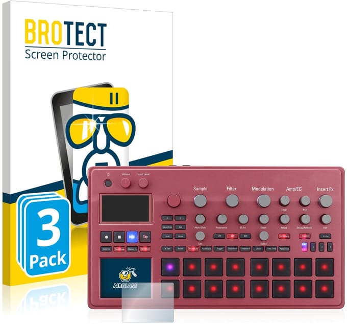 Screenprotector 3 Stuks voor KORG electribe Sampler Beschermglas transparant
