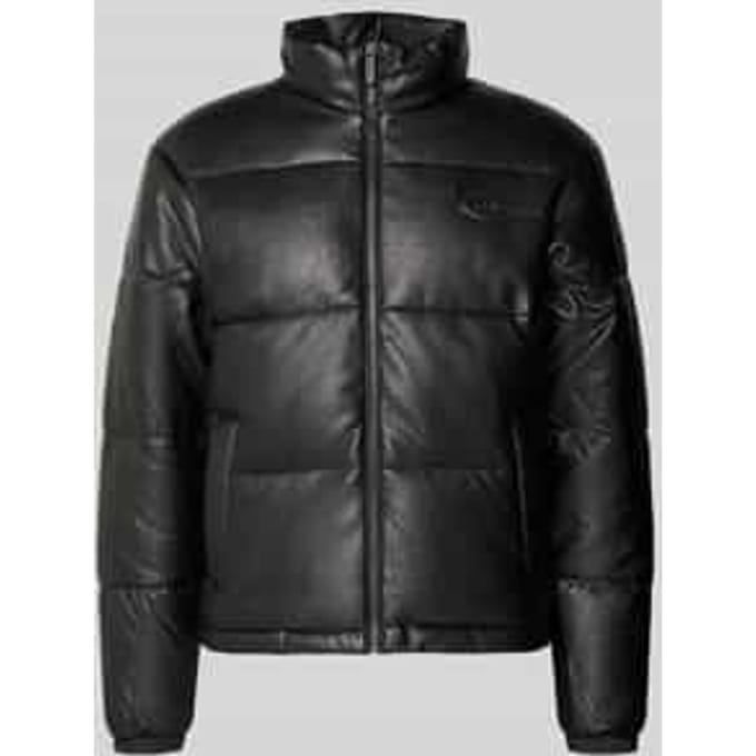 Regular fit gewatteerd jack van pure viscose, model 'Signature'