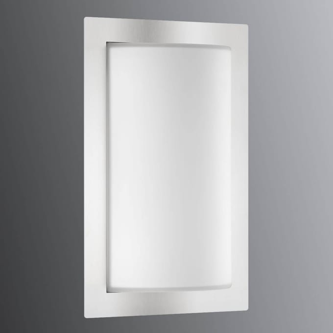 LCD Buitenwandlamp Luis, roestvrij staal, bewegingsmelder
