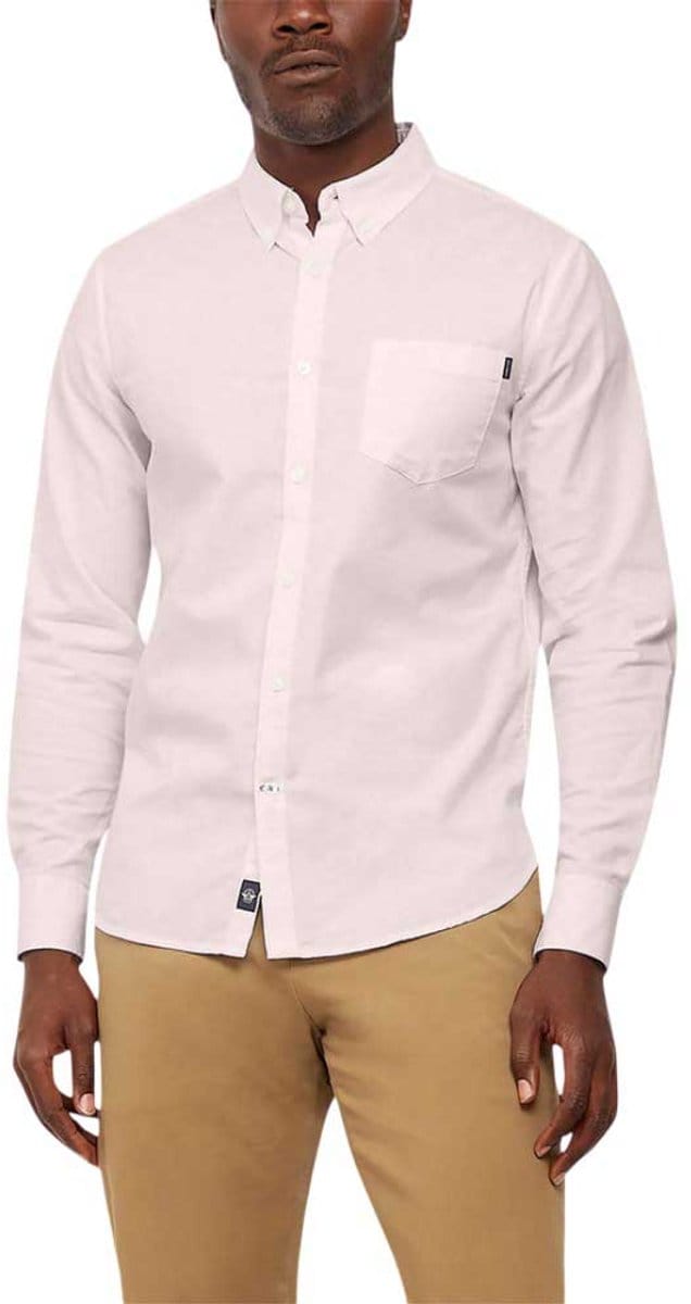 Dockers Oxford Slim Overhemd Met Lange Mouwen Roze L Man