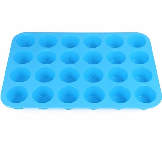 Scoby - Muffin bakvorm - Cupcake Vormpjes - Silicone Baking Cups - 24 stuks - 5CM - Blauw