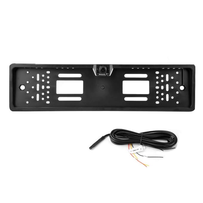 EU Europese Kentekenplaathouder Auto Achteruitrijcamera Waterdicht Achteruitrijcamera black