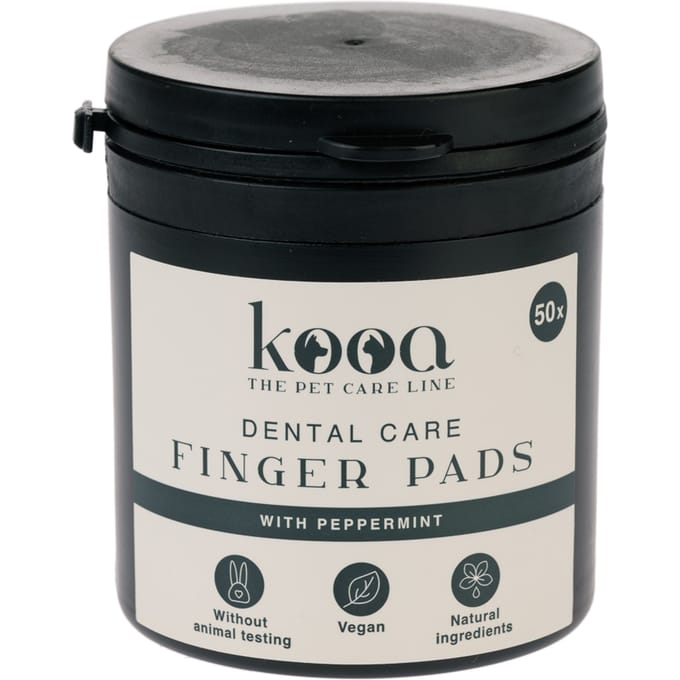 50x kooa tandverzorging vingerpads voor honden