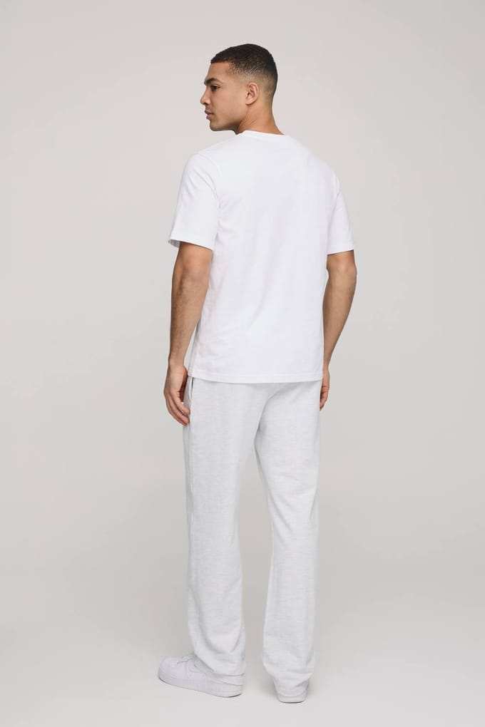 Basic Regular Fit T-shirt met ronde hals | White | Size XS