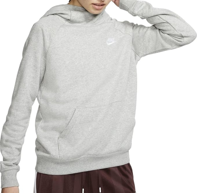 Nike Nike Sportswear Essential Trui - Vrouwen - grijs - wit