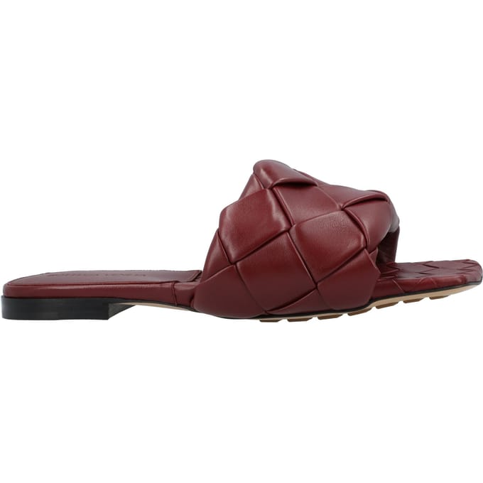 Bottega Veneta Lido Platte Sandalen rood