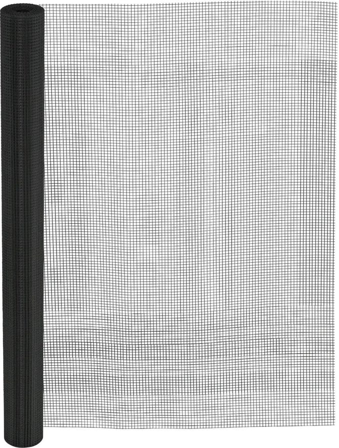 Horrengaas zwart RVS 304 mesh 18x16 100cm, 10 meter.