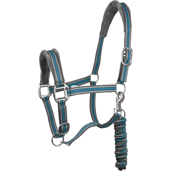 York Calipso Hoofdstel met Lijn Blauw - Maat Pony