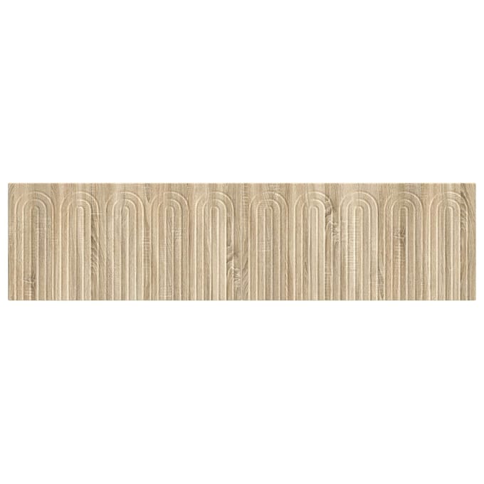 vidaXL - Wandgemonteerd - Hoofdbord - ALKMAAR - Sonoma - Eiken - Bewerkt - hout