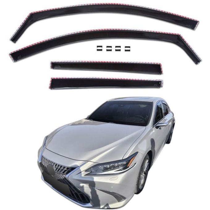 Déflecteurs d'air - Lexus ES (4 portes) depuis 2019 - 4 pièces - Acrylique teinté - Montage facile