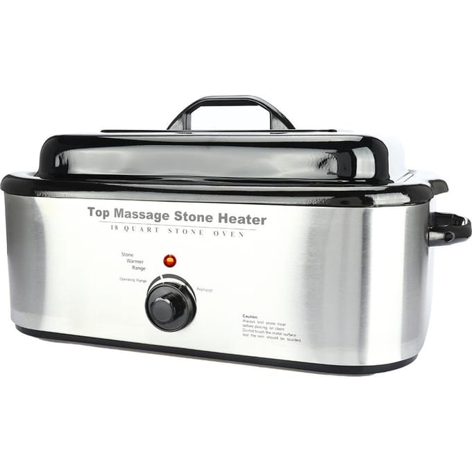 Timing Constante Temperatuur Spa Hete Massage Steen Machine Verwarmer Warmer Verwarmingsapparaat EU PLUG gray