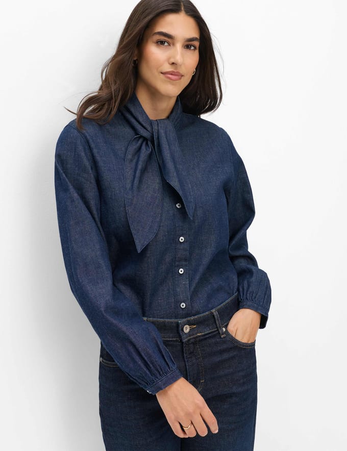 Brax Dames   Style VELIA navy, denim donkerblauw, maat 34