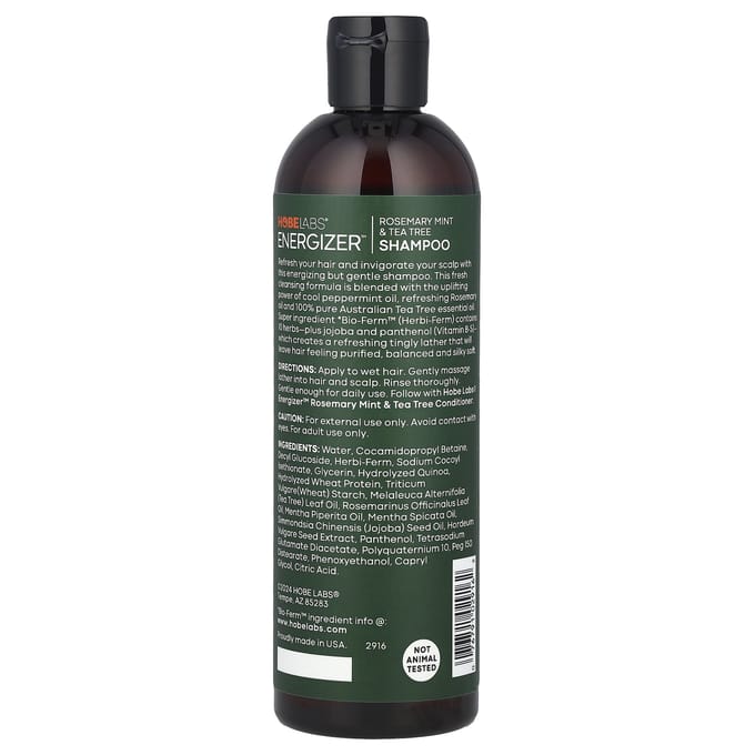 Energizer™ Shampoo, Rozemarijn Munt & Tea Tree, 355 ml (12 fl oz) gray