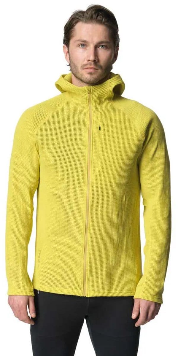 Houdini Pace Flow Fleece Geel S Man