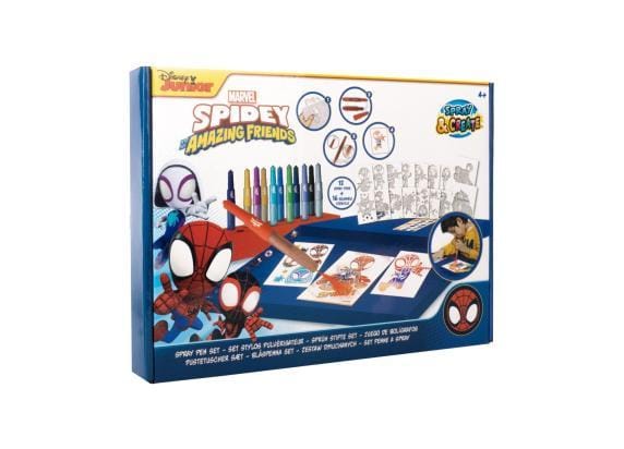 Disney Spidey & Friends Spray Pen Set Deluxe Knutselen