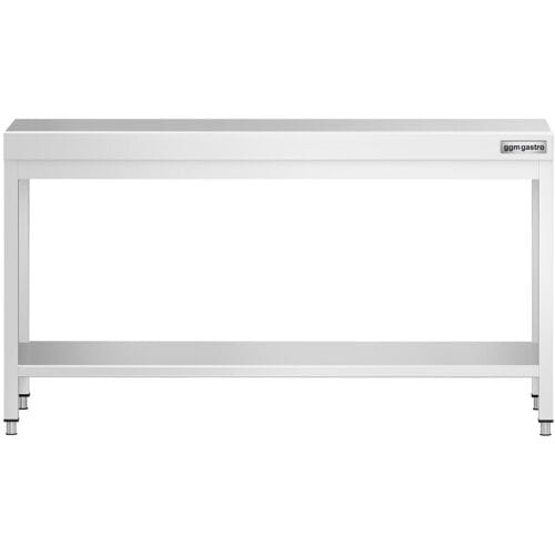 GGM Gastro Edelstahl Arbeitstisch PREMIUM - 2000x800mm - mit Grundboden Zilver
