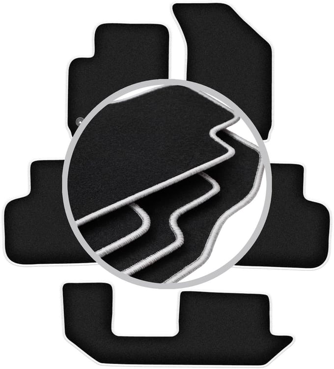 CARLUX-SILVER automatten voor: Dodge Journey JC49 7-zits (2007-2016)