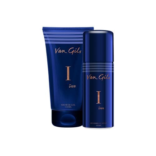 Van Gils I Dare verzorgingsset - Deodorant Spray 150 ml + Shower Gel 150 ml