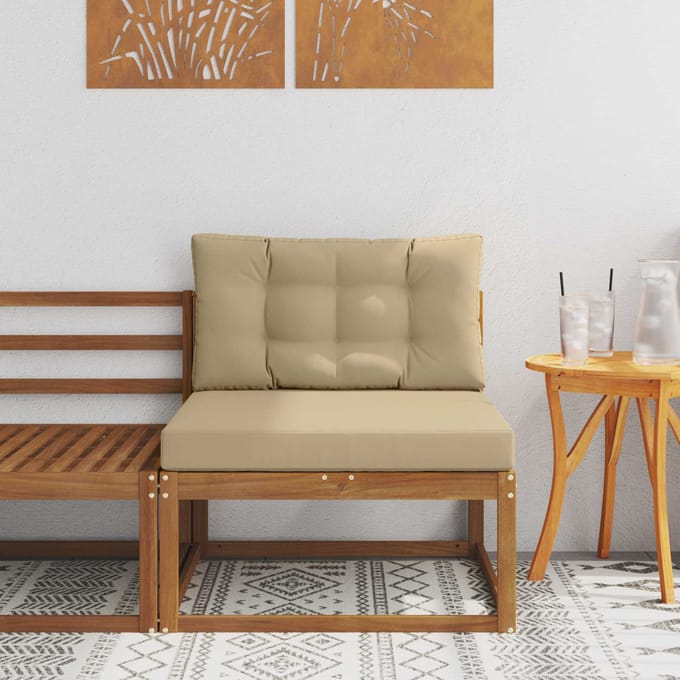 vidaXL - Buiten - Midden - Sofa - Naturel