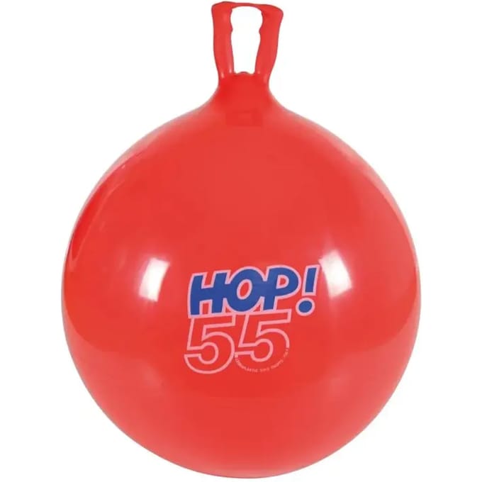 Gymnic Skippybal Hop - Rood - Diameter 55 cm - Voor kinderen vanaf 7+