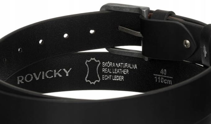Rovicky - Lederen Herenriem - Klassieke Gesp - 100cm