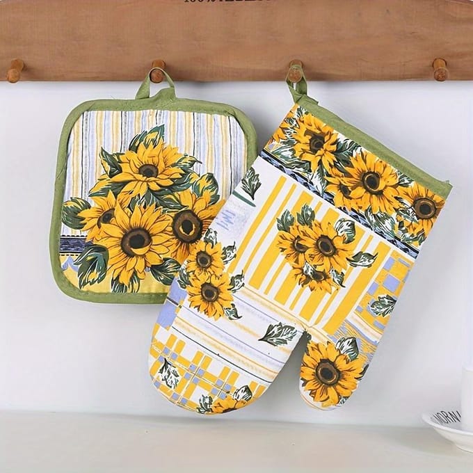 2 stuks Keukenhandschoenen, Vaatwasserbestendig - Comfortabel Polyester, Handbeschermer