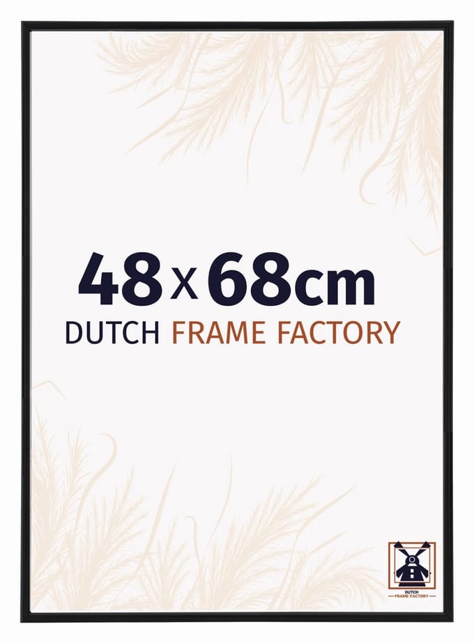 Fotolijst 48x68 cm - Kunststof - Zwart Mat - Angers