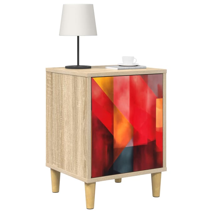 vidaXL - Nachtkastje - HEESCH - 2 - st - Sonoma - Eiken - 36 - x - 33 - x - 50 - cm
