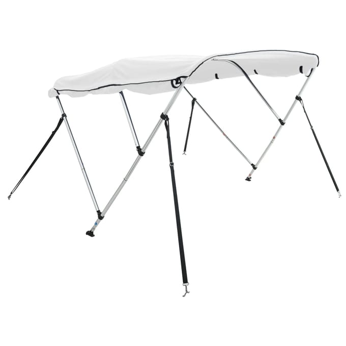 vidaXL - Biminitop - 3 - bogen - met - zijwanden - 183x(170-182)x137 - cm