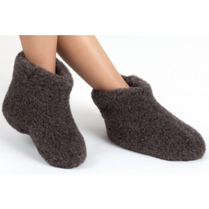 WoolWarmers Dolly Unisex Wollen Sloffen - Bruin - Maat 38