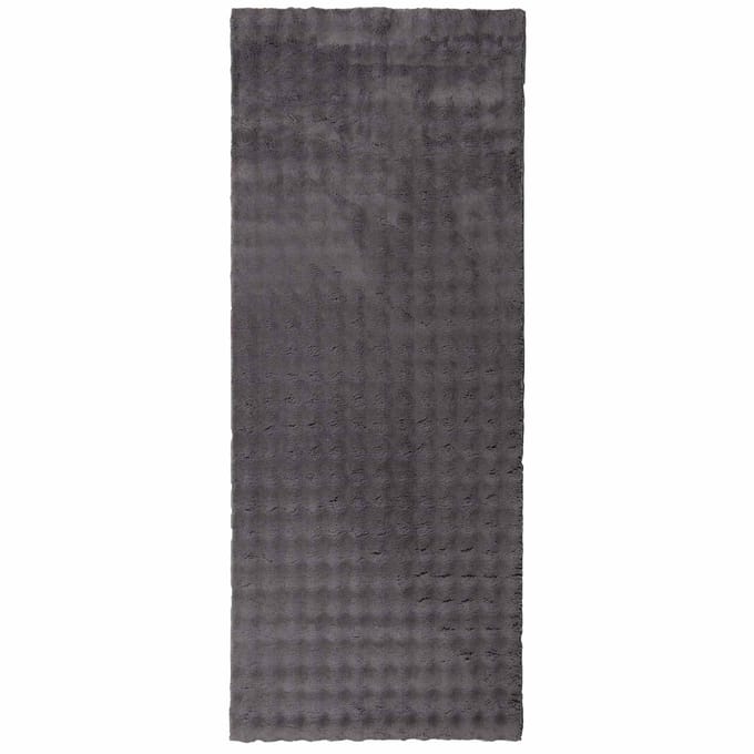 vidaXL - Binnen - kleed - SIROLO - Antraciet - 80 - x - 150 - cm - Polyester - Medium - Pile