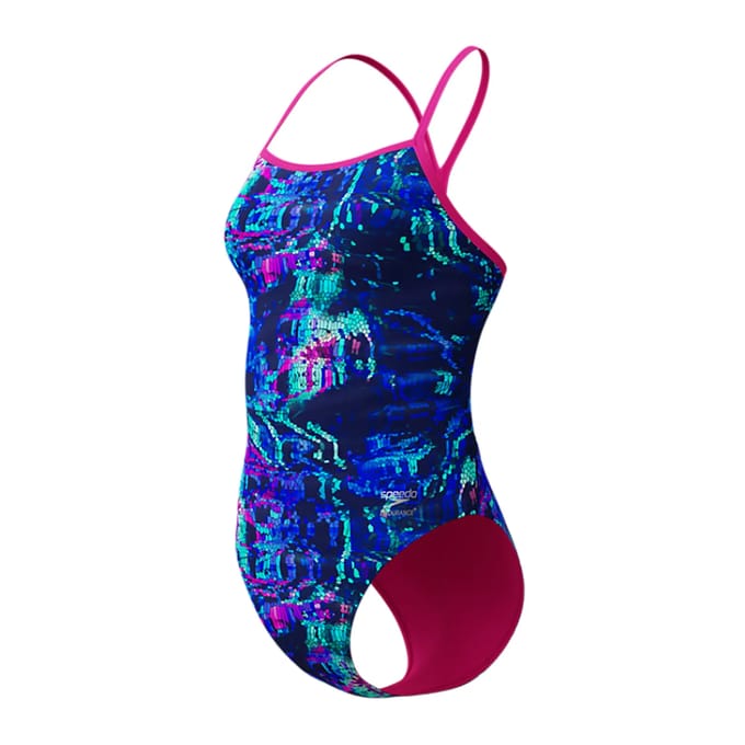 Dameszwempak 1-delig met print Speedo V-Back 2.0