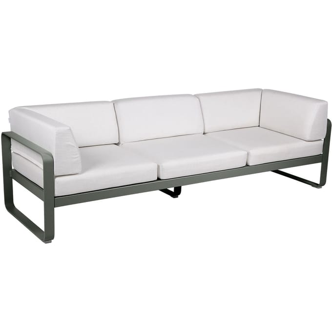 Fermob BELLEVIE club sofa 3 zits - 48 rozemarijn mat - 81 witgrijs