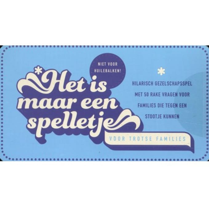 Het Is Maar Een Spelletje - Voor Trotse Families - S. Studio ImageBooks
