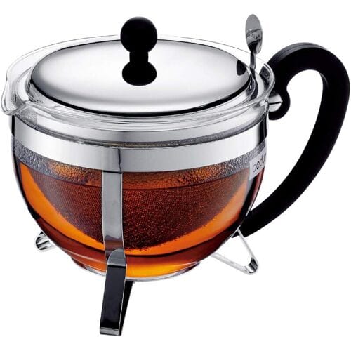CHAMBORD, Theepot met filter, rvs deksel, 8 kops, 1.0 l