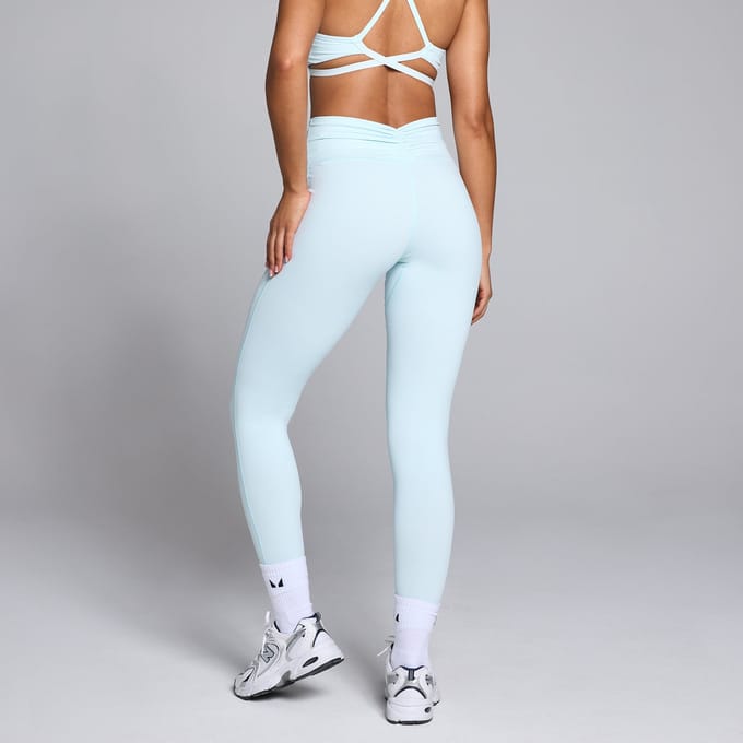 MP Tempo legging met geplooide voorzijde voor dames - Babyblauw - M