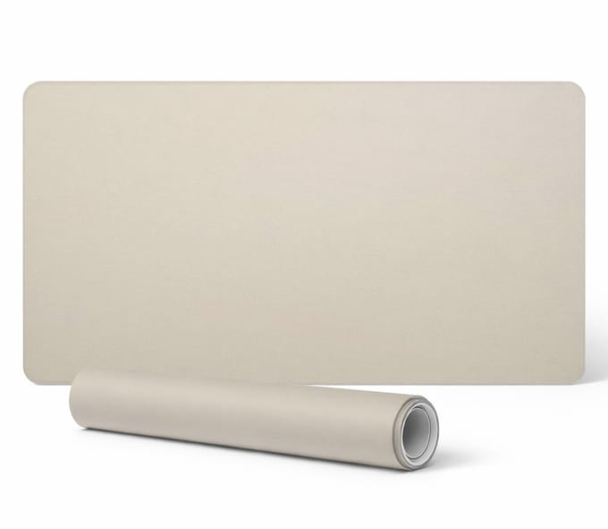 Moderne bureauonderlegger met originele print, beige kleur, 90x45 cm