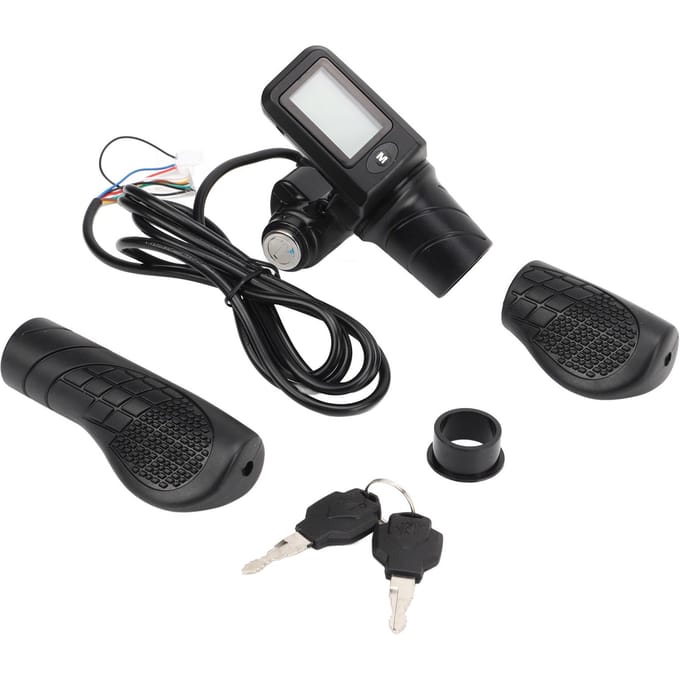 805 LCD Display Paneel Gashandle Set Elektrische Fiets Scooter Draai Halfgas Handvat met LCD black