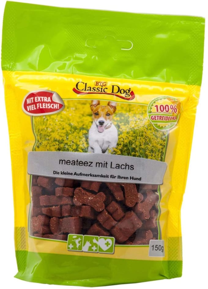 Classic Dog - Snack meateez 12x150g | mit Lachs