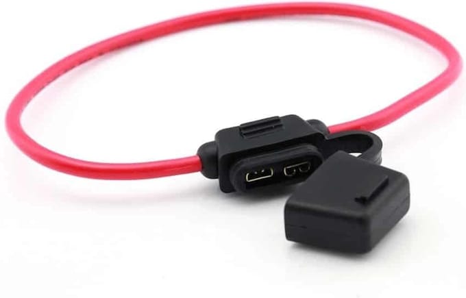 Ripca zekeringhouder 3mm² rood