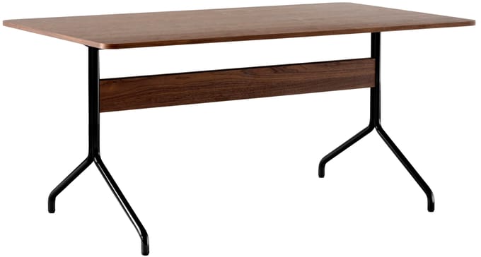 &Tradition Pavilion Eettafel AV18, AV19 & AV24 - walnoot - black - 160 x 90 cm