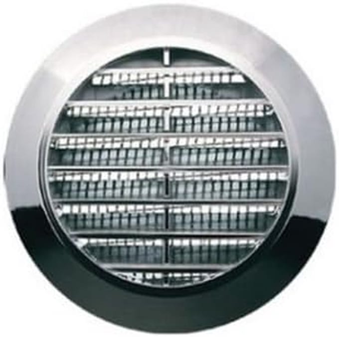 Ventilatie Rooster - Afdekplaat - Ventilatie Afdekken - Modern Design - 70mm Diameter - Chroom