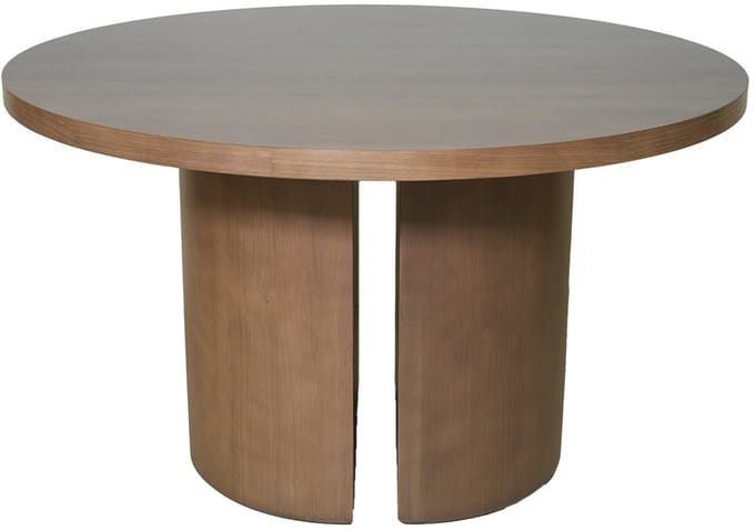 Deja Living Eettafel Mito - Rond Bruin Eiken Fineer - 2-4 Persoons - Ø130x78cm