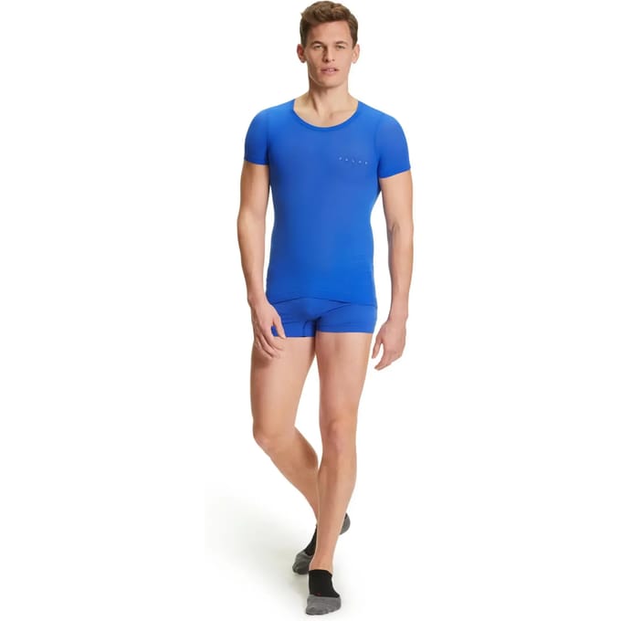 FALKE Ultralight Cool sneldrogend functioneel materiaal functioneel shirt met korte mouwen heren blauw - maat S