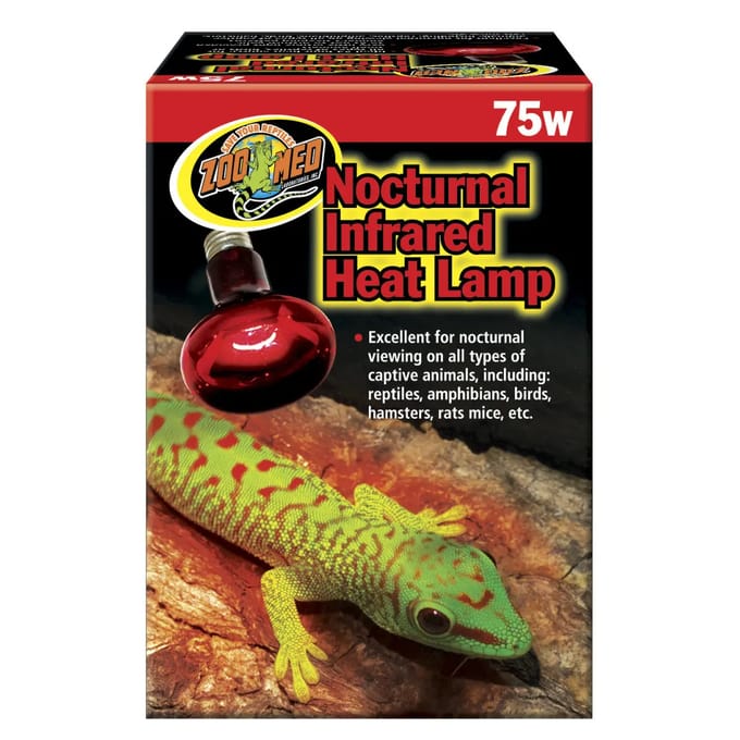 Verwarmde infrarood terrariumlamp Zoomed RS75